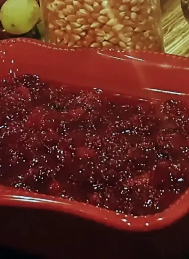 cranberry sauce with orange marmalade